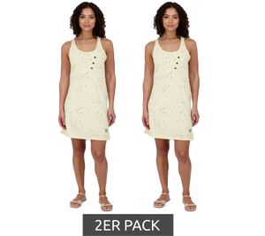 ALIFE AND KICKIN CamyAK B Women's Mini Dress, Cotton Dress with Birds, Summer Dress, 97916922, Butter Beige, 2-Pack ALIFE AND KICKIN CamyAK B Women's Mini Dress, Cotton Dress with Birds, Summer Dress, 97916922, Butter Beige, 2-Pack