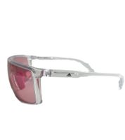adidas sport Herren Sonnenbrille mit Rosa Gläsern Brille zum Joggen UVA & UVB Schutz Filterkategorie 1 Lauf-Brille SP0004 0027S Transparent