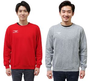 PENALTY Era Roundneck Co Herren Baumwoll-Sweater mit Logo-Stickerei Alltags-Pullover 354510 Rot oder Grau PENALTY Era Roundneck Co Herren Baumwoll-Sweater mit Logo-Stickerei Alltags-Pullover 354510 Rot oder Grau