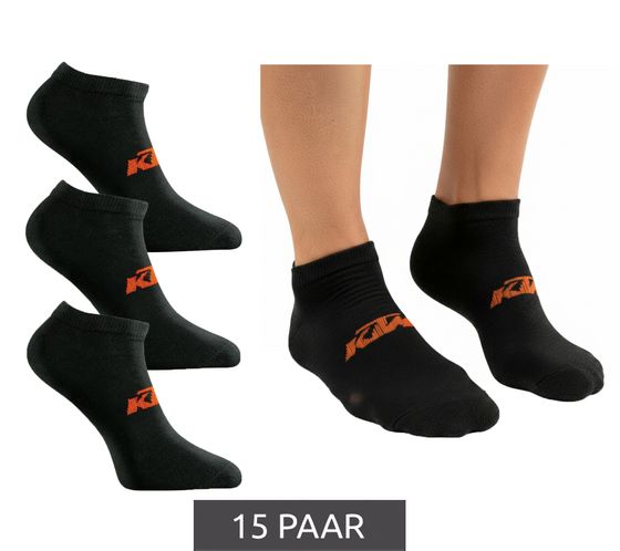 15 Paar KTM Sportsocken Sneaker-Socken mit Logo Baumwoll-Strümpfe Oeko-Tex 100 Zertifiziert KTM/1/SLCX3/NR Schwarz 15 Paar KTM Sportsocken Sneaker-Socken mit Logo Baumwoll-Strümpfe Oeko-Tex 100 Zertifiziert KTM/1/SLCX3/NR Schwarz