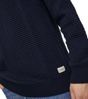Pack de 3 Jerseys de Punto JACK & JONES JJEATLAS para Hombre con Diseño Estructurado, Cuello Redondo de Algodón, 12212816 Beige o Azul Oscuro