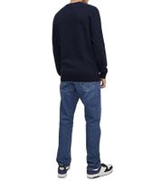 Pack de 3 Jerseys de Punto JACK & JONES JJEATLAS para Hombre con Diseño Estructurado, Cuello Redondo de Algodón, 12212816 Beige o Azul Oscuro