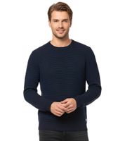 Pack de 3 Jerseys de Punto JACK & JONES JJEATLAS para Hombre con Diseño Estructurado, Cuello Redondo de Algodón, 12212816 Beige o Azul Oscuro