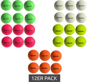 12er Sparpack SCOOP X-Treme Hockey Street-Balls mit Dimple-Design Hockeyball Sport-Ausrüstung Weiß, Grün, Pink, Gelb oder Orange 12er Sparpack SCOOP X-Treme Hockey Street-Balls mit Dimple-Design Hockeyball Sport-Ausrüstung Weiß, Grün, Pink, Gelb oder Orange