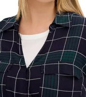 Pack de 2 minivestidos fluidos de mujer, vestido cruzado a cuadros con cuello camisero 914043 Azul