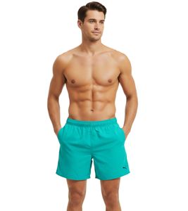 Puma Herren Bade-Shorts Schwimm-Hose mit Netz-Innenfutter Sommer-Shorts stylische Bademode 100000090 006 Aqua-Blau