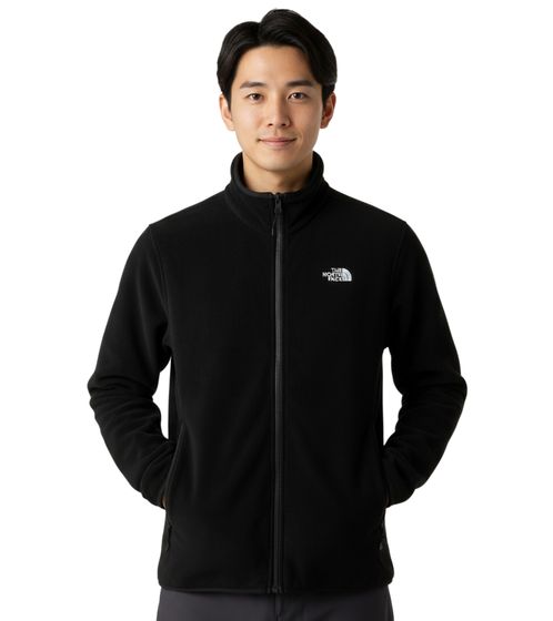Chaqueta polar Glacier para hombre de THE NORTH FACE, chaqueta deportiva sostenible con bolsillos laterales, 165 g/m², color negro (NF0A8D0RJK3)