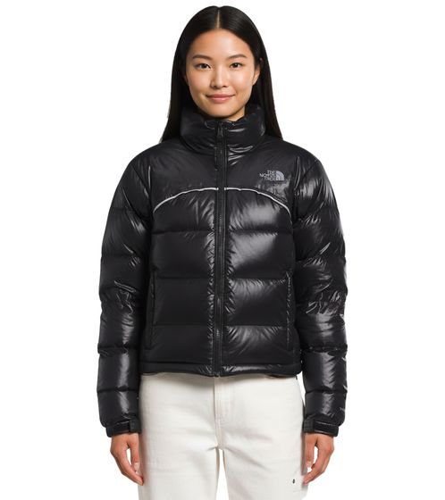 THE NORTH FACE 2000 Retro Nuptse Damen Daunen-Jacke mit 700er-Füllung aus recycelten Daunen Stepp-Jacke NF0A831FJK3 Schwarz