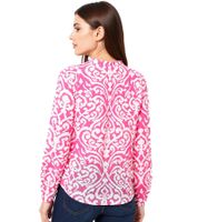 Blouse tunique d'été ZWILLINGSHERZ Ornaments pour femme, à pompons, réf. 33223, disponible en rose, vert ou bleu Blouse tunique d'été ZWILLINGSHERZ Ornaments pour femme, à pompons, réf. 33223, disponible en rose, vert ou bleu