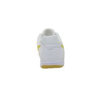 Zapatillas bajas NIKE Gato para hombre y mujer, estilo retro, con detalles en piel auténtica, ideales para interiores (HQ6019 101, blancas/amarillas).