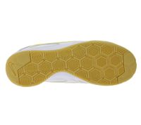 Zapatillas bajas NIKE Gato para hombre y mujer, estilo retro, con detalles en piel auténtica, ideales para interiores (HQ6019 101, blancas/amarillas).