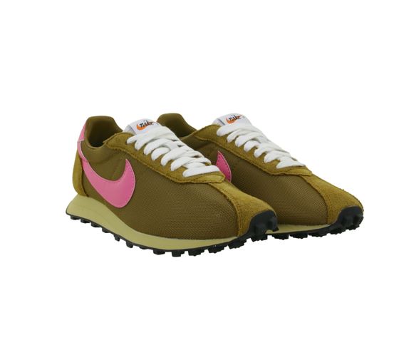 Zapatillas bajas Nike LD-1000 para hombre y mujer, estilo retro, con detalles en piel auténtica FQ9079 200 Marrón/Rosa