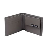 Pack de 3 Carteras de Piel Jack Daniel's con Logo, Gris/Negro