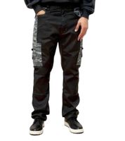 Pantalones de trabajo Uncle Sam para hombre, paquete de 2, con prácticos bolsillos en las piernas, ropa de trabajo, ropa de protección 20421 1062 Negro