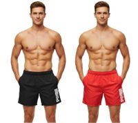 Bañador corto Puma para hombre con bolsillos, elegante traje de baño de verano 100004862 Negro o Rojo