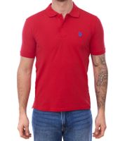 Paquete de 2 polos U.S. POLO ASSN. para hombre, básicos, de algodón, manga corta, talla 197, 61092, 52520, 155, rojo/azul