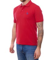 Paquete de 2 polos U.S. POLO ASSN. para hombre, básicos, de algodón, manga corta, talla 197, 61092, 52520, 155, rojo/azul