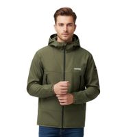 NAPAPIJRI A-Biois Breathable Softshell Jacket Men's Transitional Jacket with Hood NP0A88TNG0A1 Khaki Green