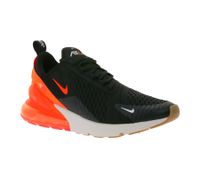 NIKE Air Max 270 Men's Sneakers, Mesh Sneakers with Air Cushioning, Retro Sneakers AH8050-030 Black/White/Orange
