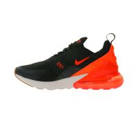 NIKE Air Max 270 Men's Sneakers, Mesh Sneakers with Air Cushioning, Retro Sneakers AH8050-030 Black/White/Orange