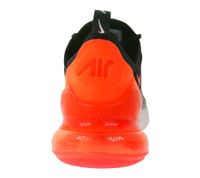 NIKE Air Max 270 Men's Sneakers, Mesh Sneakers with Air Cushioning, Retro Sneakers AH8050-030 Black/White/Orange