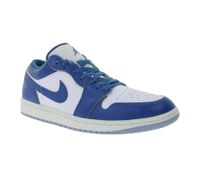 NIKE Air Jordan 1 Low Men's Sneakers with Cushioned Midsole, Genuine Leather Shoes FN5214-141 Blue/White