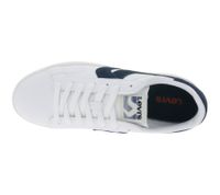 LEVI´S Swift Herren Freizeit-Sneaker aus Echtleder Turnschuhe im Leder-Overlay-Look Schnür-Schuhe 235658-846 Weiß/Navy oder Weiß/Grau