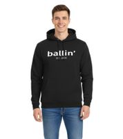 2er Sparpack Ballin Est. 2013 Herren nachhaltiger Hoodie Kapuzen-Pullover mit Logo-Print auf der Front HO-H00050 Schwarz