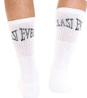40 Paar EVERLAST Herren Sport-Socken mit Baumwollanteil lange Strümpfe OEKO-TEX Standard 100 EVL1TENX10BL Weiß