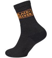 15 Paar BLACK+DECKER Herren Arbeits-Socken mit Cushion Terry Baumwoll-Socken Work-Socken OEKO-TEX Standard 100 BX/OBII/1/TEKE Anthrazit/Schwarz
