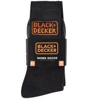 15 Paar BLACK+DECKER Herren Arbeits-Socken mit Cushion Terry Baumwoll-Socken Work-Socken OEKO-TEX Standard 100 BX/OBII/1/TEKE Anthrazit/Schwarz