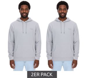 Pack de 2 sudaderas con capucha de manga larga PLAYBOY para hombre, color gris