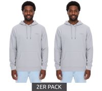 2-Pack PLAYBOY Men's Cotton Long-Sleeve Hoodie with Hood, Gray