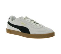 PUMA Club II Era Suede Men's Suede Shoes, Retro Football Sneakers with Softfoam 400717 10 Light Beige/Black