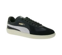 PUMA Army Trainer Men's Genuine Leather Shoes Women's Vintage Sneakers Indoor Shoes 386607 02 Black