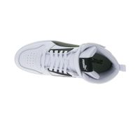 Zapatillas PUMA Rebound Game de piel auténtica para hombre y mujer, estilo bota alta, con diseño de baloncesto y plantilla SoftFoam 385839 01 Blanco/Negro