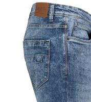 Pantalones vaqueros SUBLEVEL para hombre, corte ajustado, estilo 5 bolsillos, de algodón, color azul (H85028T62088M261)