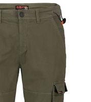 Pantalon cargo homme SUBLEVEL avec poches élastiques et stoppeurs, 100% coton, vert H64060BB62194A