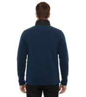 Chaqueta polar para hombre INDICODE Wilton con cuello alto y bolsillo en el pecho, modelo jaspeado de entretiempo 55383MM 420 Azul marino/Negro