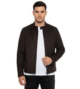 !SOLID Vamos Men's Faux Leather Jacket, Fashionable Transitional Jacket with Pockets 21301240ME 194008 Black