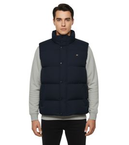 BLEND Tomy Men's Quilted Vest, Warmly Lined Transitional Vest with High Collar 20716813 ME 194024 Blue