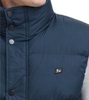 BLEND Tomy Men's Quilted Vest, Warmly Lined Transitional Vest with High Collar 20716813 ME 194024 Blue