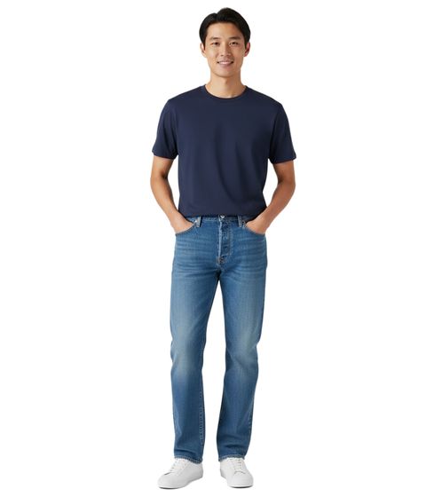 LEVI'S 501 Original Fit Men's Denim Trousers in 5-Pocket Style Jeans Cotton Trousers 00501-3667 Cascade Blue