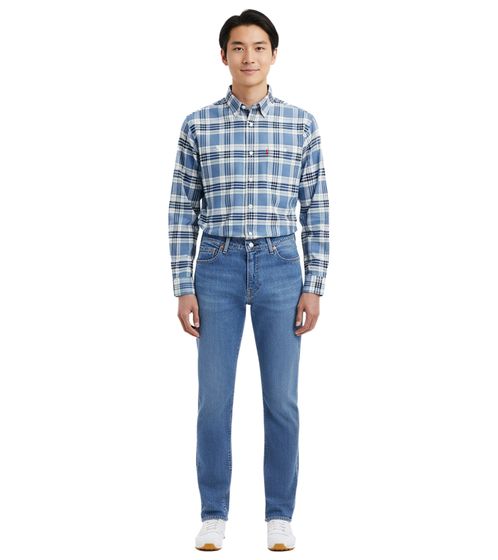 LEVI'S 511 Slim-Fit Men's Jeans, Slim Denim Trousers, Cotton Trousers 04511-5461 "Dark Indigo Worn In" Blue