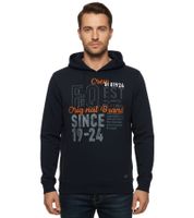 FQ1924 Erik Herren Sweatshirt Kapuzen-Pullover Baumwoll-Pulli mit Stickerei 21900544-ME 194011 Blau