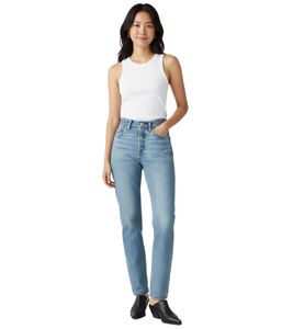 LEVI'S 501 Original Straight-Fit Women's Jeans, Denim with Tencel Cotton Blend, 12501-0576 "Switch Stitch" Blue
