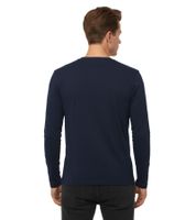 11 PROJECT Emilio Men's Long-Sleeve Basic Shirt with Crew Neck, Cotton Shirt 21300996ME 194010 Blue
