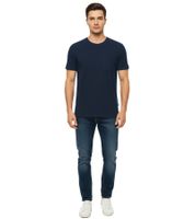 11 PROJECT Otto Men's Cotton T-Shirt, Simple Summer Shirt with Chest Pocket, 20716238 ME 194024 Blue