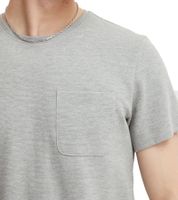 11 PROJECT Otto Men's Cotton T-Shirt, Simple Summer Shirt with Chest Pocket 20716238 ME 200274 Grey