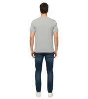 11 PROJECT Otto Men's Cotton T-Shirt, Simple Summer Shirt with Chest Pocket 20716238 ME 200274 Grey
